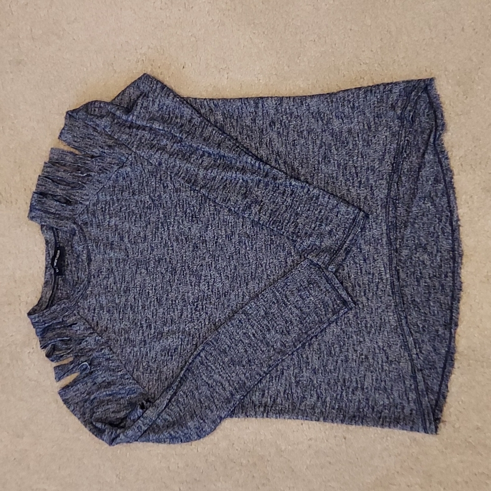 Wantable Slash Sleeve Top - Indigo, sz Small